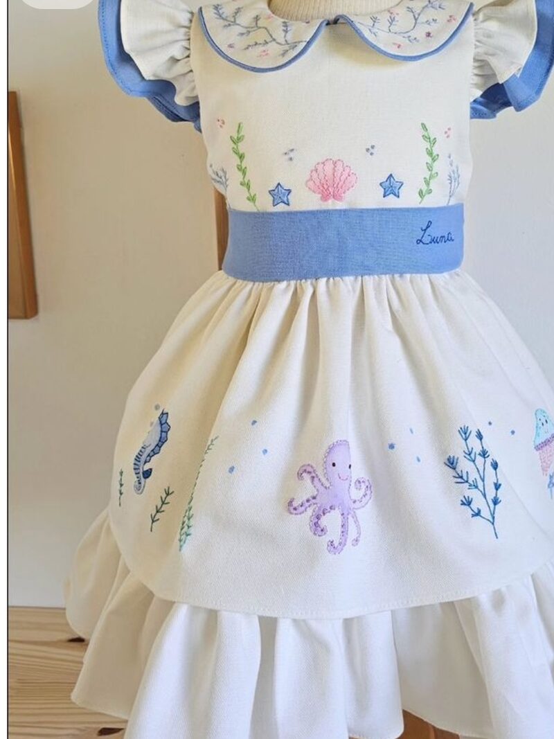 Vestido Fundo do Mar