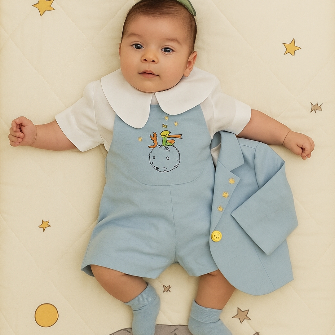 Look Príncipe com Blazer Filó Rendeira