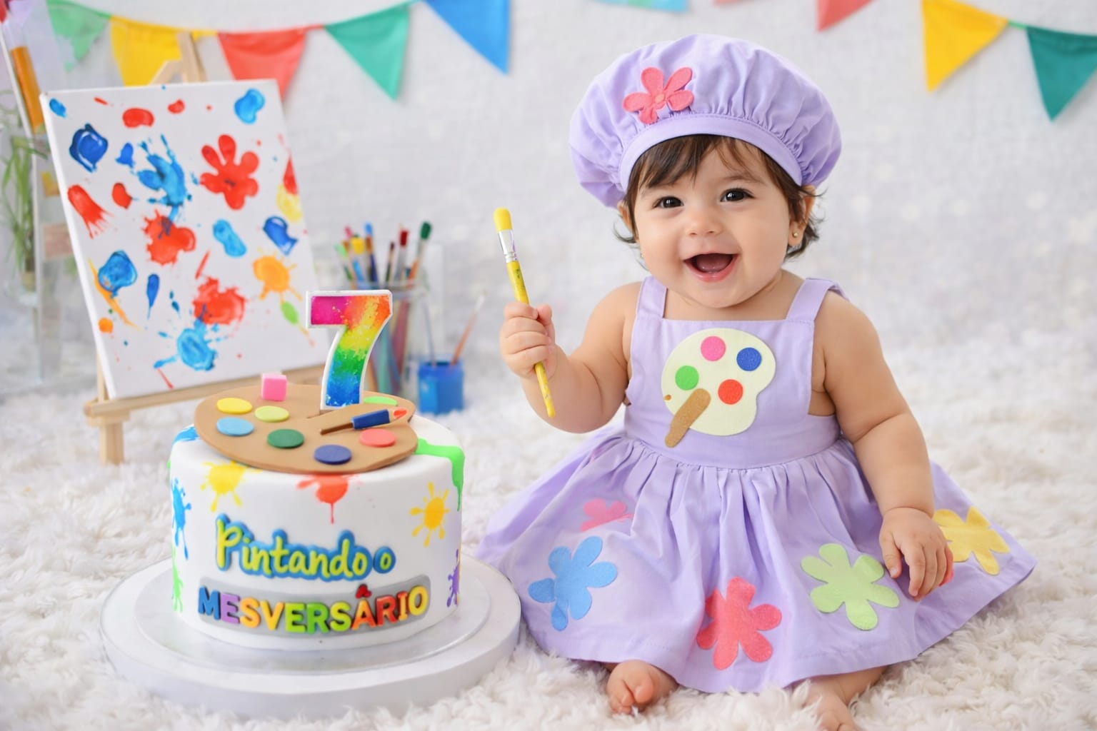 Mesversário Pintando o Sete