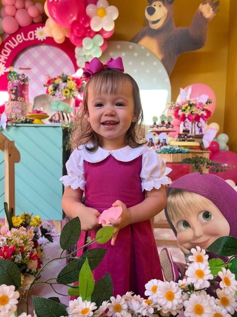 Vestido Masha e Urso